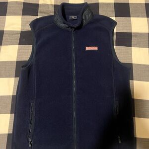 Vineyard Vines Polar fleece mens zip up vest size medium